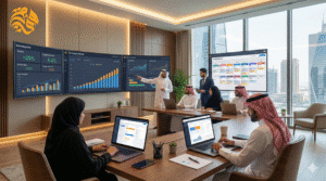 Haweya marketing strategy and planning team working on digital growth